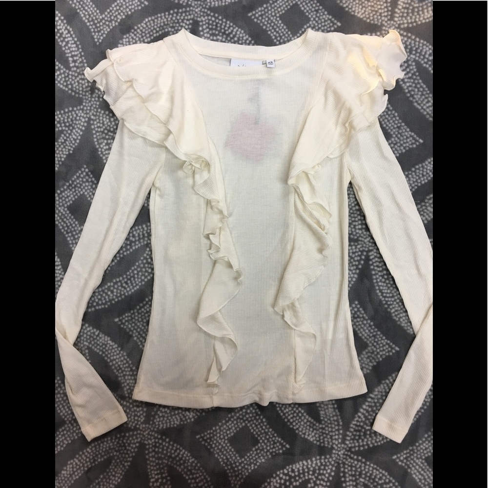 K/lab Ruffle Long Sleeve tee - Picture 2 of 4
